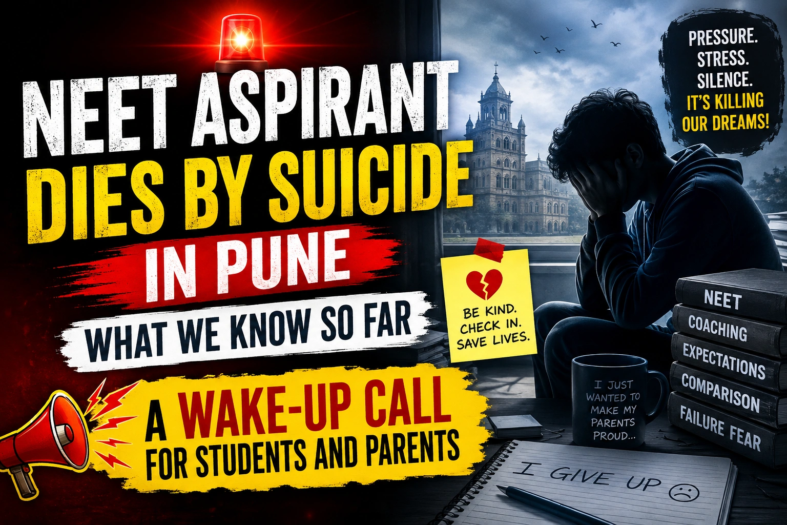 NEET Aspirant Dies by Suicide in Pune: What We Know So Far – A Wake-Up Call for Students and Parents